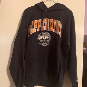 Navy Pepperdine University Hooded Sweatshirt
